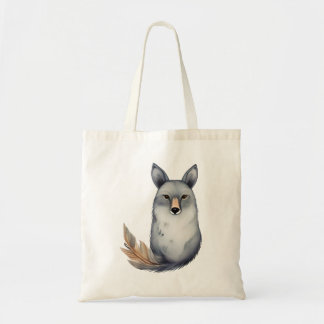 Serene Wolf Illustratie - Rustige Wilderness Spin Tote Bag