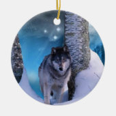 Serene wolf Ornament (Voorkant)