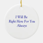 Serene wolf Ornament (Achterkant)