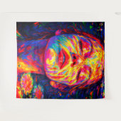 Serene Woman Underwater Rainbow Colors Impasto Wandkleed (Voorkant (horizontaal))