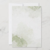 Serene Woodland Greenery Arch Islamic Wedding Kaart (Achterkant)