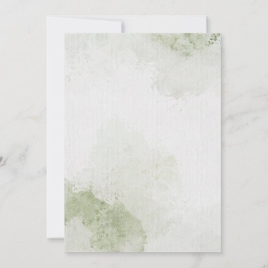 Serene Woodland Greenery Arch Islamic Wedding Kaart (Achterkant)