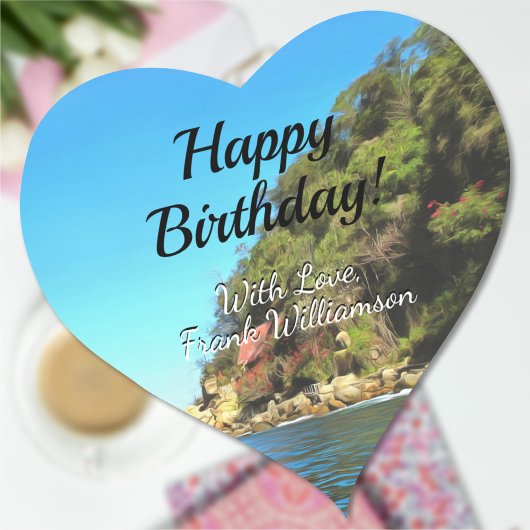 Serene Yelapa Birthday 0758 Hart Sticker