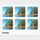 Serene Yelapa Dank u wel 0758 Vierkante Sticker (Vel)