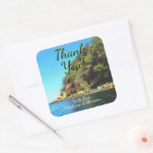 Serene Yelapa Dank u wel 0758 Vierkante Sticker (Envelop)