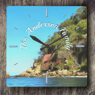 Serene Yelapa Family 0758 Vierkante Klok