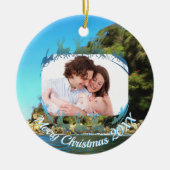 Serene Yelapa Kerstmis 0758 Keramisch Ornament (Voorkant)