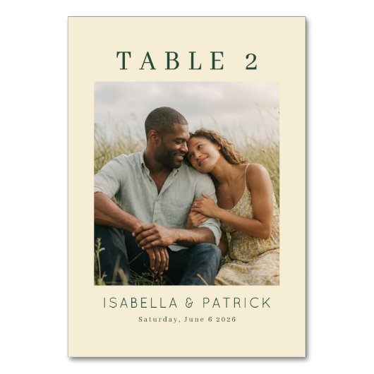 Serene Yellow Rustic Photo Kaart (Voorkant)