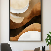 Serene Zandsteen Stroom Poster