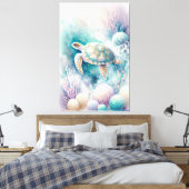 Serene Zee Turtle Decor Canvas Afdruk (Insitu (Slaapkamer))