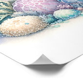 Serene Zee Turtle en Zeemeermin Print (Hoek)