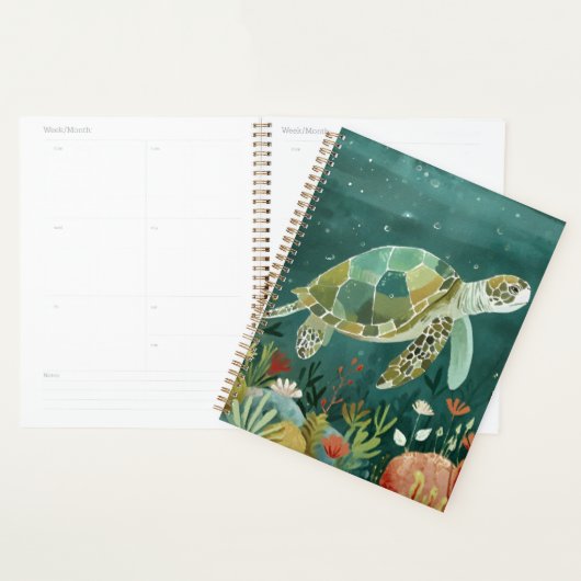 Serene Zeeen schildpad: onderwater oase Planner (Display)