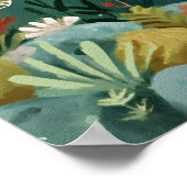 Serene Zeeen schildpad: onderwater oase Poster (Hoek)