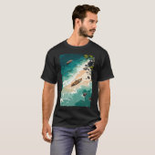 Serene zeekust retraite t-shirt (Voorkant volledig)