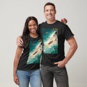 Serene zeekust retraite t-shirt (Unisex)