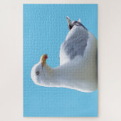 Serene Zeemeeuw Strand Scene Kust Vogel Foto Legpuzzel (Verticaal)