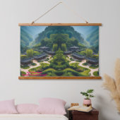 Serene Zen Garden Landscape Tapestry  Hangend Wandkleed (Slaapkamer)