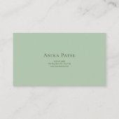 Serene Zen Garden White Rose Floral Frame Mountain Visitekaartje (Achterkant)