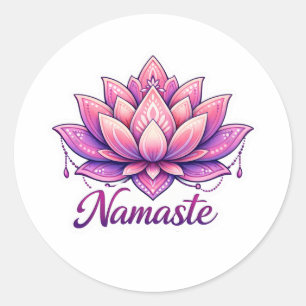 Serene Zen Yoga Lotus Bloem "Namaste" Sticker