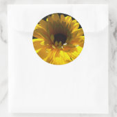 Serene Zonnebloem Ronde Sticker (Tas)