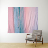 Serene Zonsondergang | Abstract Blauwe Roze Pastel Wandkleed (In Situ (horizontaal))