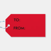 Serene zonsondergang boven de oceaan Gelukkige Ver Cadeaulabel (Achterkant Horizontaal)