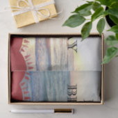 Serene zonsondergang boven de oceaan Gelukkige Ver Tissuepapier (Geschenk)