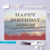 Serene zonsondergang boven de oceaan Gelukkige Ver Tissuepapier (Craft)