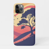 Serene zonsondergang landschap Case-Mate iPhone case (Achterkant)
