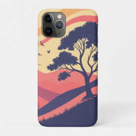 Serene zonsondergang landschap Case-Mate iPhone case