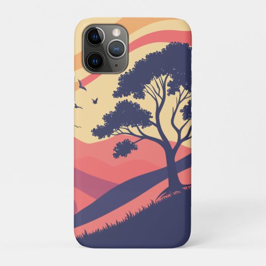 Serene zonsondergang landschap Case-Mate iPhone case (Achterkant)