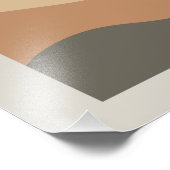 Serene zonsondergang over de bergen foto afdruk (Hoek)