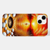 Serene zonsondergang over een meer met zeilboot Case-Mate iPhone case (Achterkant (horizontaal))