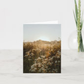 Serene zonsopgangweide kaart (Voorkant)