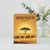 Serengeti, Arusha, Mara Briefkaart (Staand voorkant)