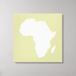 Serengeti Audacious Africa Canvas Afdruk<br><div class="desc">De Afrika-kaart is wit en contrasterend in het Safari-palet van Emporio Moffa,  geïnspireerd door de gewaagde avontuurlijkheid en wildernis van het continent.</div>