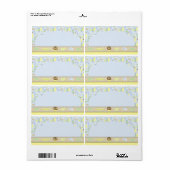 Serengeti Baby Naam Tag Etiket (Full Sheet)