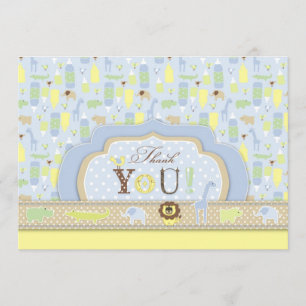 Serengeti Baby TY Card 2 Bedankkaart
