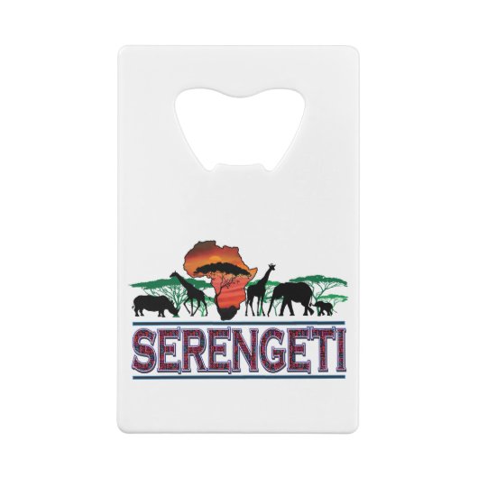 Serengeti Creditkaart Flessenopener (Achterkant)