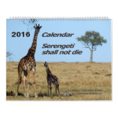 Serengeti mag geen kalender van twee bladzijden st (Hoes)
