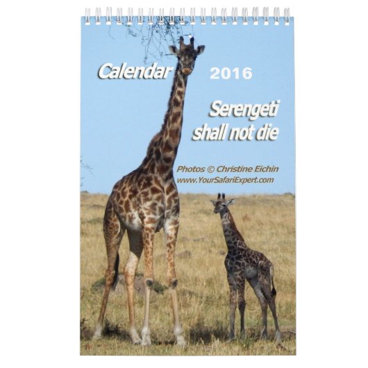 Serengeti mag niet in de kalender sterven (Hoes)