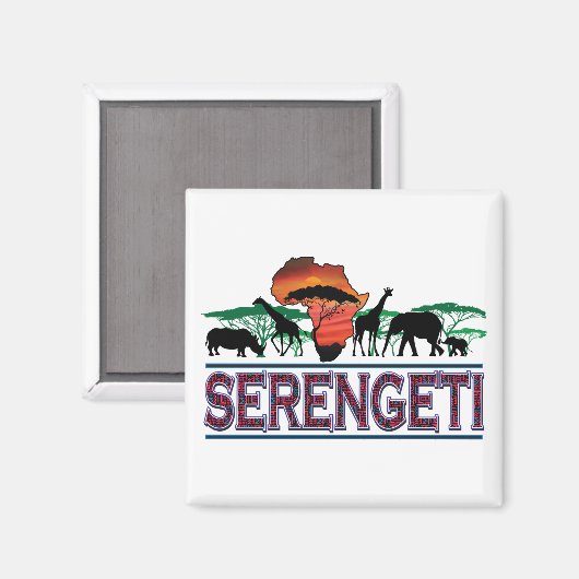 Serengeti Magneet (Voorkant / Achterkant)
