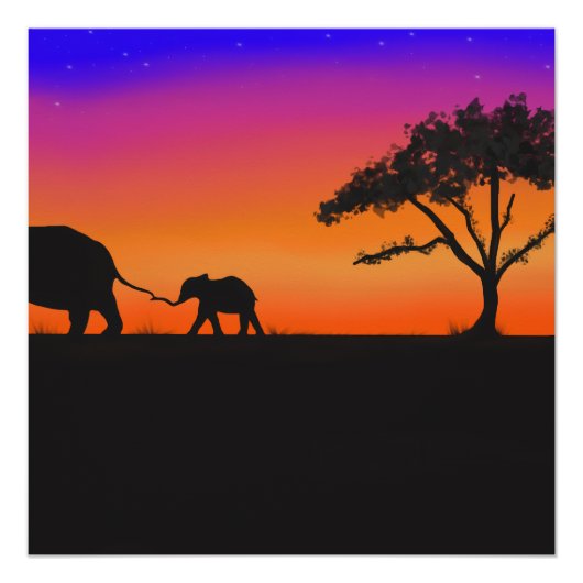 Serengeti Nachten Perfect Poster (Voorkant)