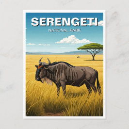 Serengeti Nationaal Park Tanzania Briefkaart