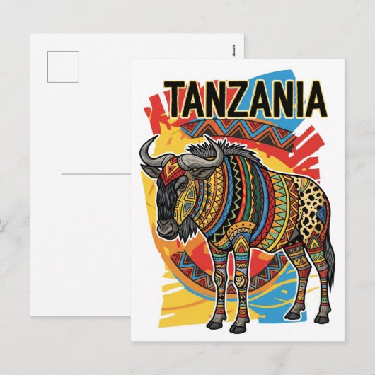 Serengeti Nationaal Park Tanzania Briefkaart (Voorkant / Achterkant)