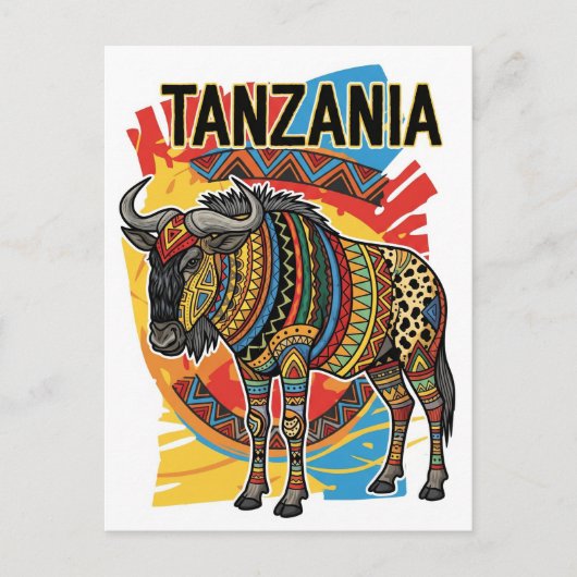 Serengeti Nationaal Park Tanzania Briefkaart (Voorkant)