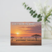 Serengeti Nationaal Park Tanzania Briefkaart (Staand voorkant)