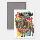 Serengeti Nationaal Park Tanzania Briefkaart Magneet (Voorkant / Achterkant)