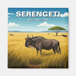Serengeti Nationaal Park Tanzania Briefkaart Magneet