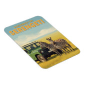 Serengeti National Park Tanzania Zebras Magneet (Rechterzijde)